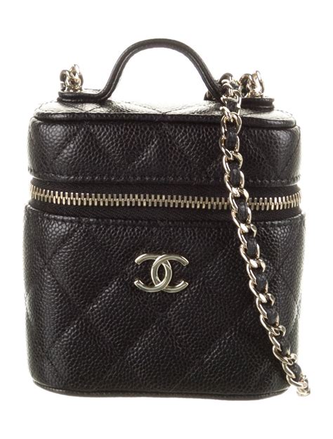 chanel vanity silver|Chanel vanity crossbody.